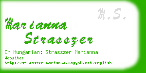 marianna strasszer business card